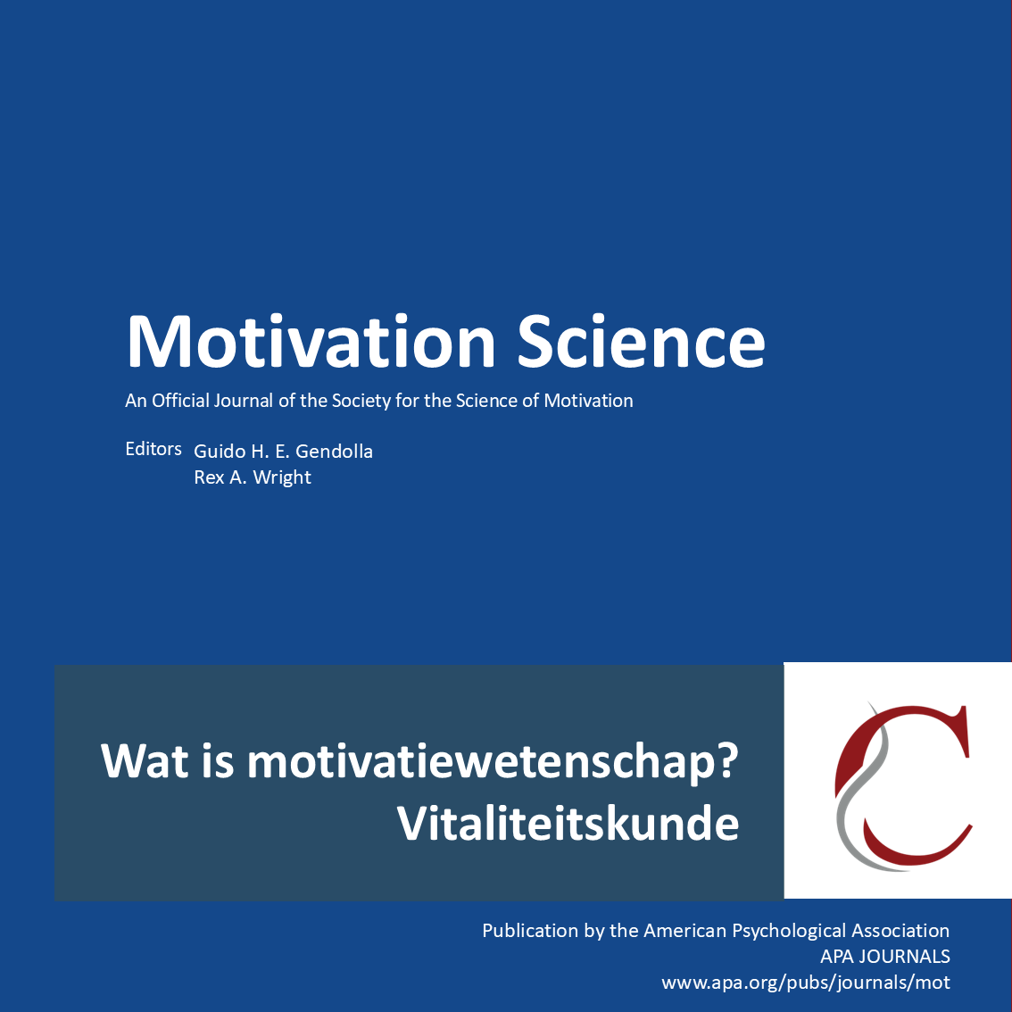 wat is motivatiewetenschap Wat is motivatie en wat is motivatiewetenschap en wat heeft het te maken met vitaliteit?