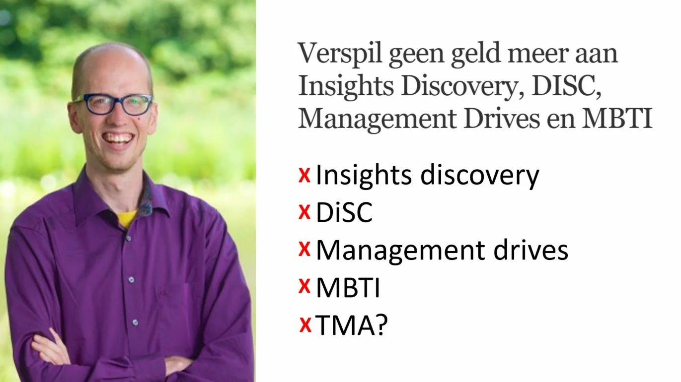 Nutteloosheid van kleurentesten