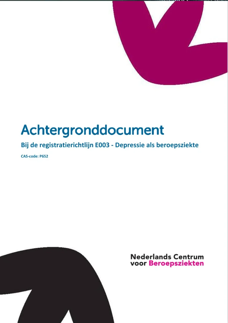 Depressie is een beroepsziekte