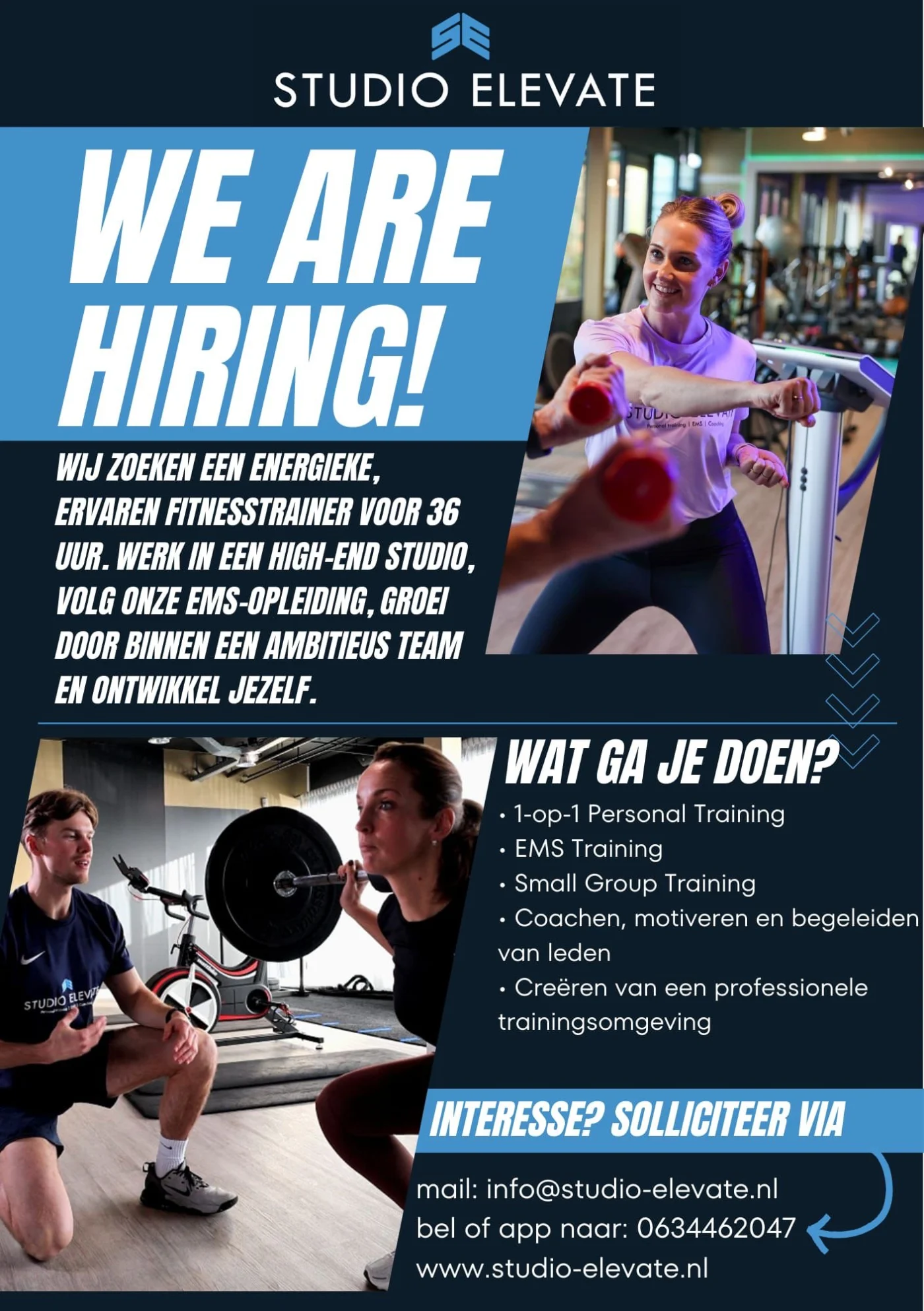 Enthousiaste Personal Trainer gezocht in Woerden! 32-36u
