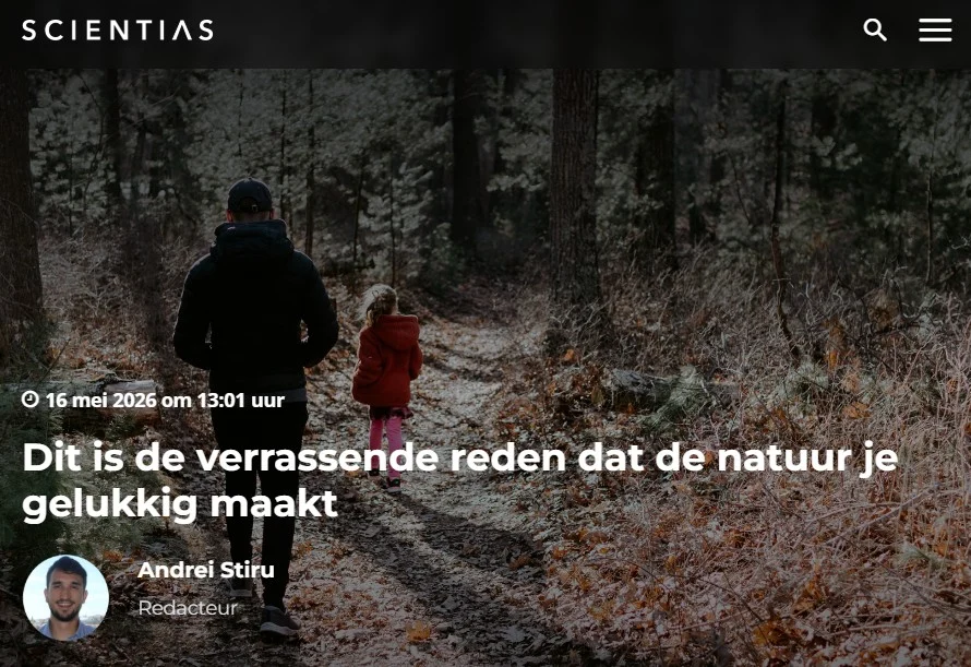 Tijd doorbrengen in de natuur maakt gelukkiger, maar waarom?