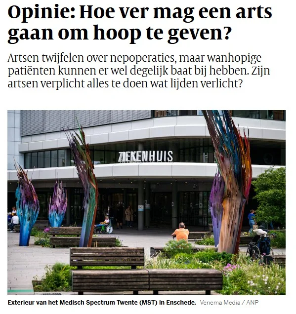 Zijn nepoperaties die helpen ethisch?